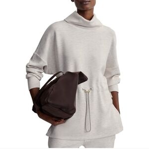 Varley Cream Cowl Neck Sweater